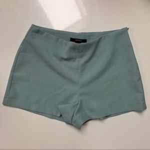 F21 mint mid-rise shorts